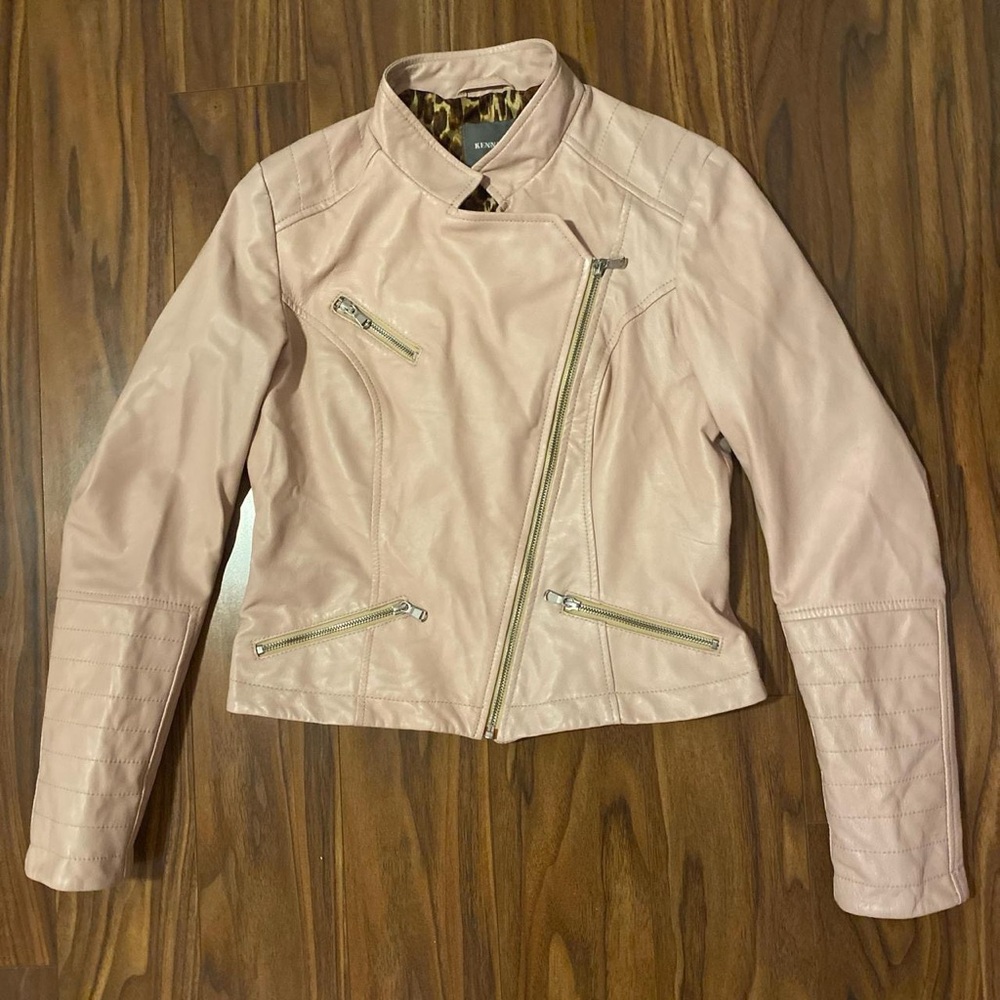 Blush Pink Moto Jacket